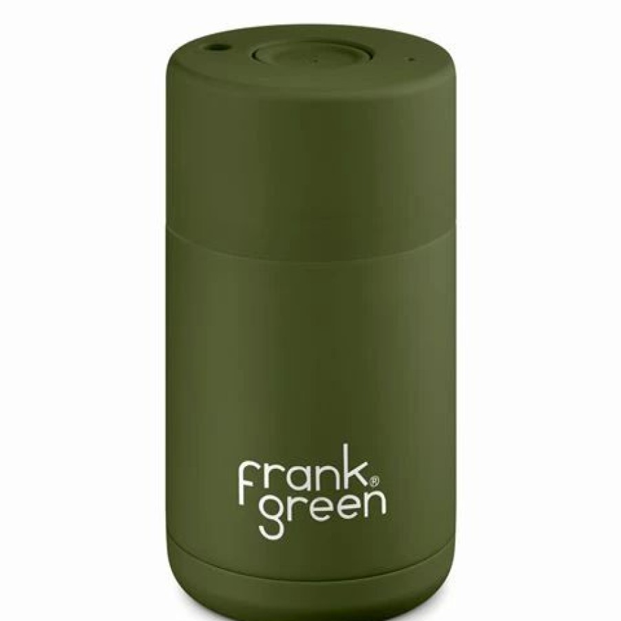 Drink Bottles * | Frank Green Reusable Cup Ceramic Khaki 295Ml