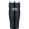 Drink Bottles * | Thermos Stainless Steel Midnight Blue Travel Tumbler 470Ml