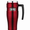 Drink Bottles * | Thermos Stainless Steel King Travel Mug Red 470Ml