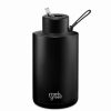 Drink Bottles * | Frank Green Ceramic Reusable Bottle W/Straw Lid Midnight 2L