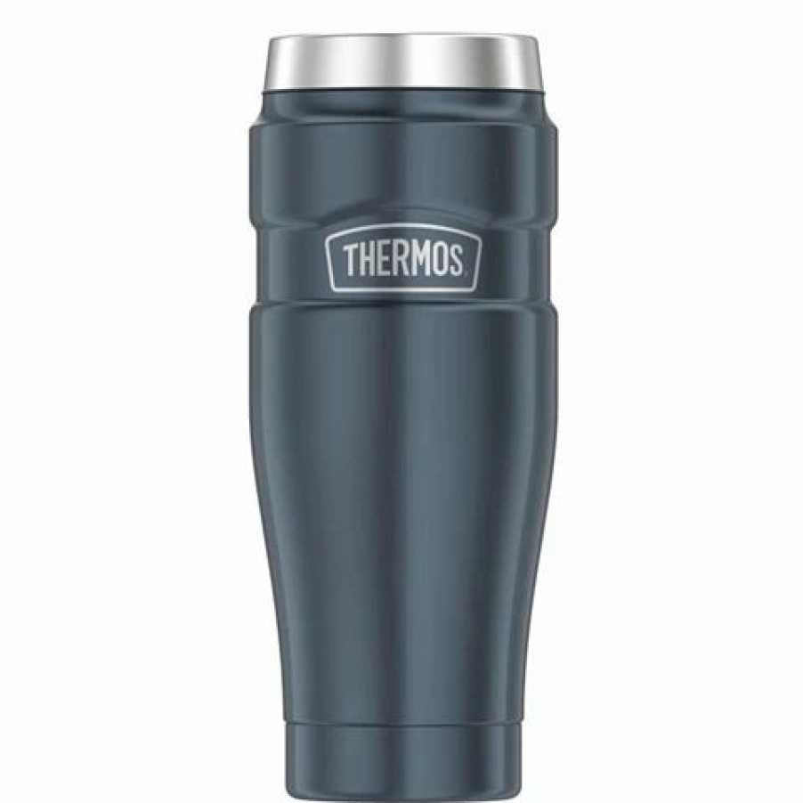 Drink Bottles * | Thermos Stainless Steel King Travel Tumbler Slate 470Ml