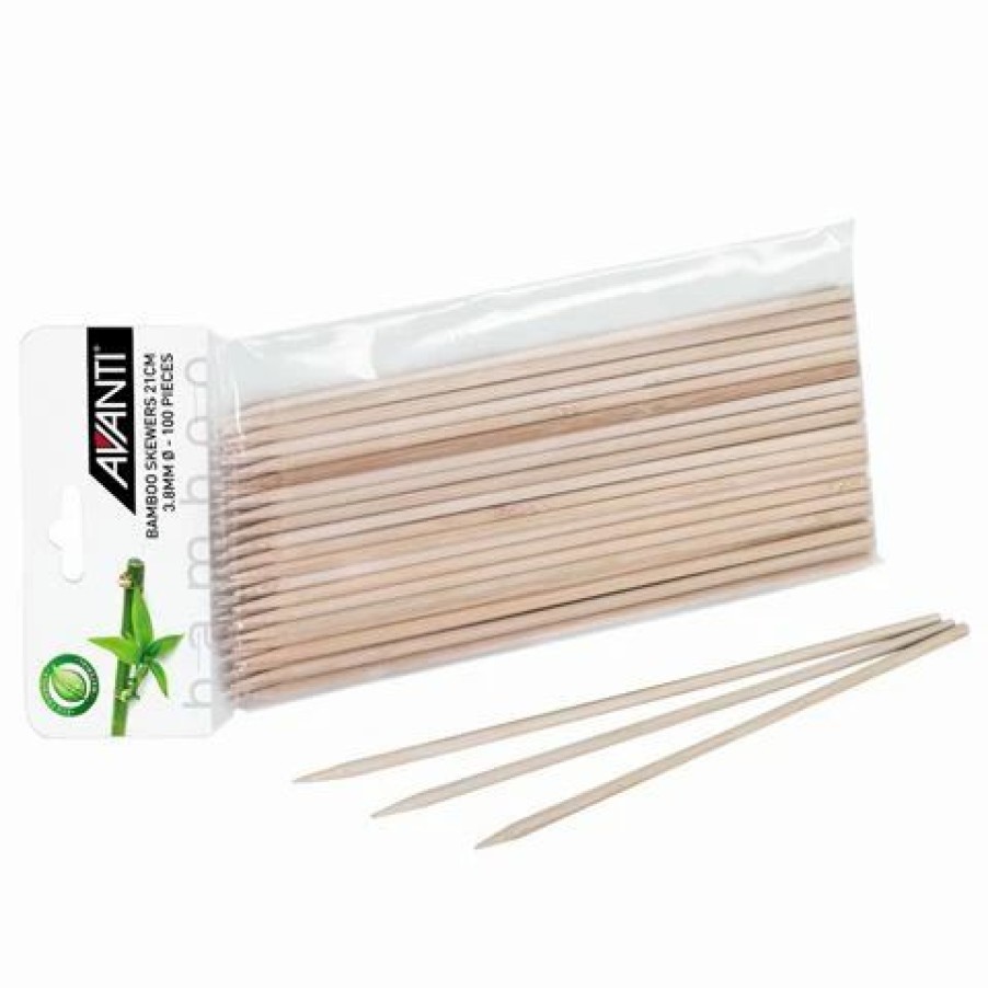 Barbecues, Tools & Accessories * | Avanti Bamboo Skewers 21Cm Set 100Pce