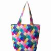 Lunch Boxes & Coolers * | Sachi Insulated Folding Market Tote Bag Harlequin