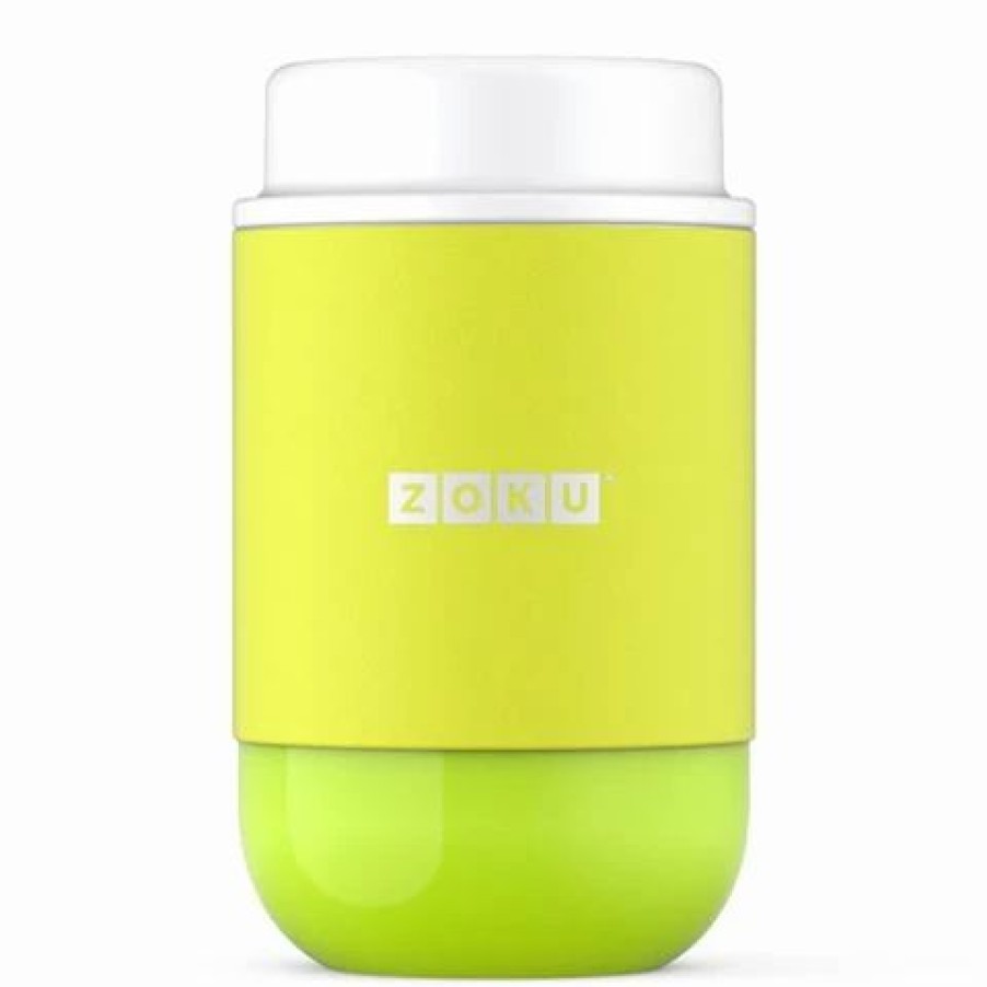 Lunch Boxes & Coolers * | Zoku Neat Stack Food Jar Lime Green 475Ml