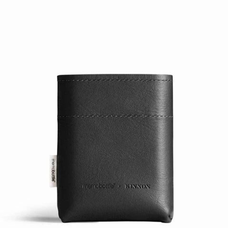 Drink Bottles * | Memobottle A7 Leather Sleeve Black