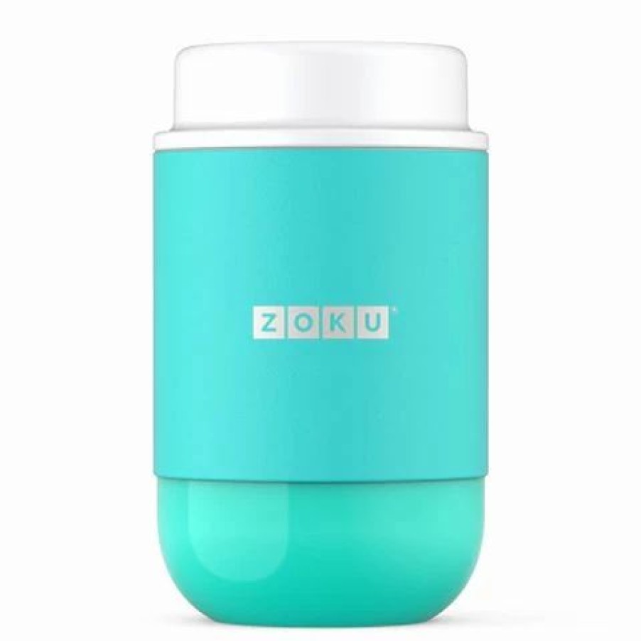 Lunch Boxes & Coolers * | Zoku Neat Stack Food Jar Teal 475Ml