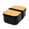 Lunch Boxes & Coolers * | Tempa Bento Double Black Lunch Box