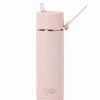 Drink Bottles * | Frank Green Ceramic Reusable Bottle W/Straw Blushed 595Ml