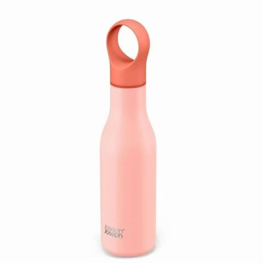 Drink Bottles * | Joseph Joseph Loop Vacuum Insulated Bottle Coral 500Ml