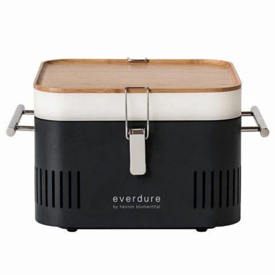 Barbecues, Tools & Accessories * | Everdure Heston Blumenthal Cube Portable Charcoal Graphite