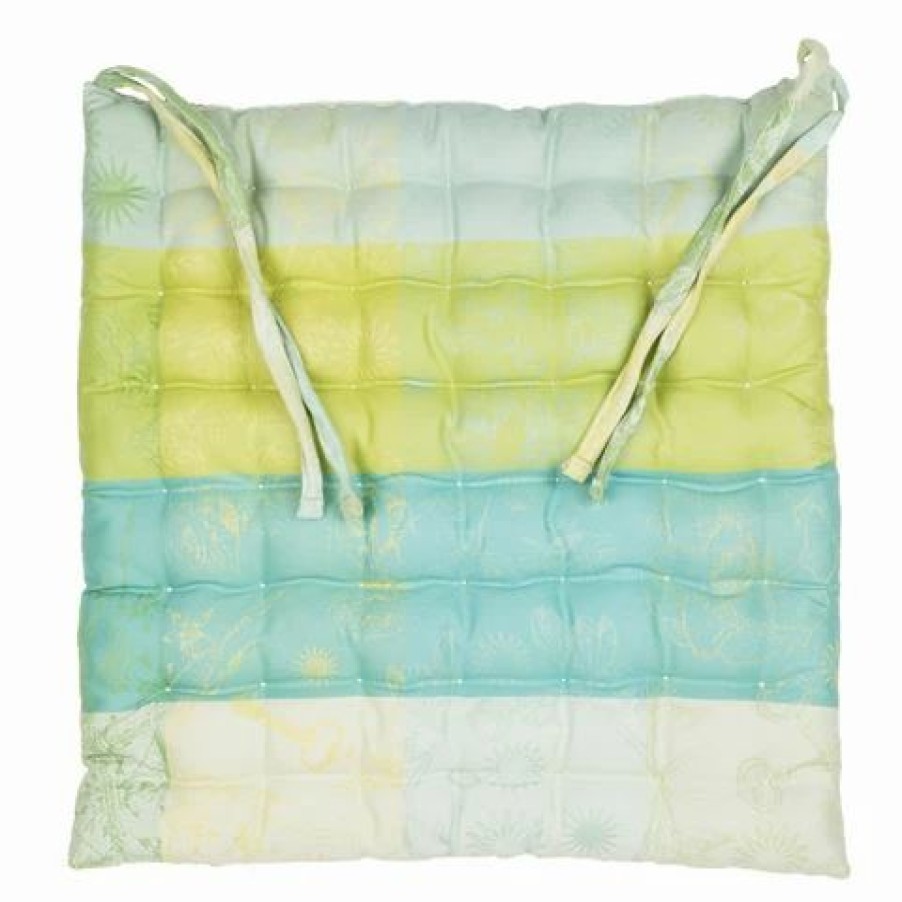 Outdoor Chairs & Accessories * | Garnier-Thiebaut Chair Cushion Mille Alcees Narcissus