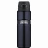 Drink Bottles * | Thermos Stainless Steel Vacuum Bottle Midnight Blue 710Ml