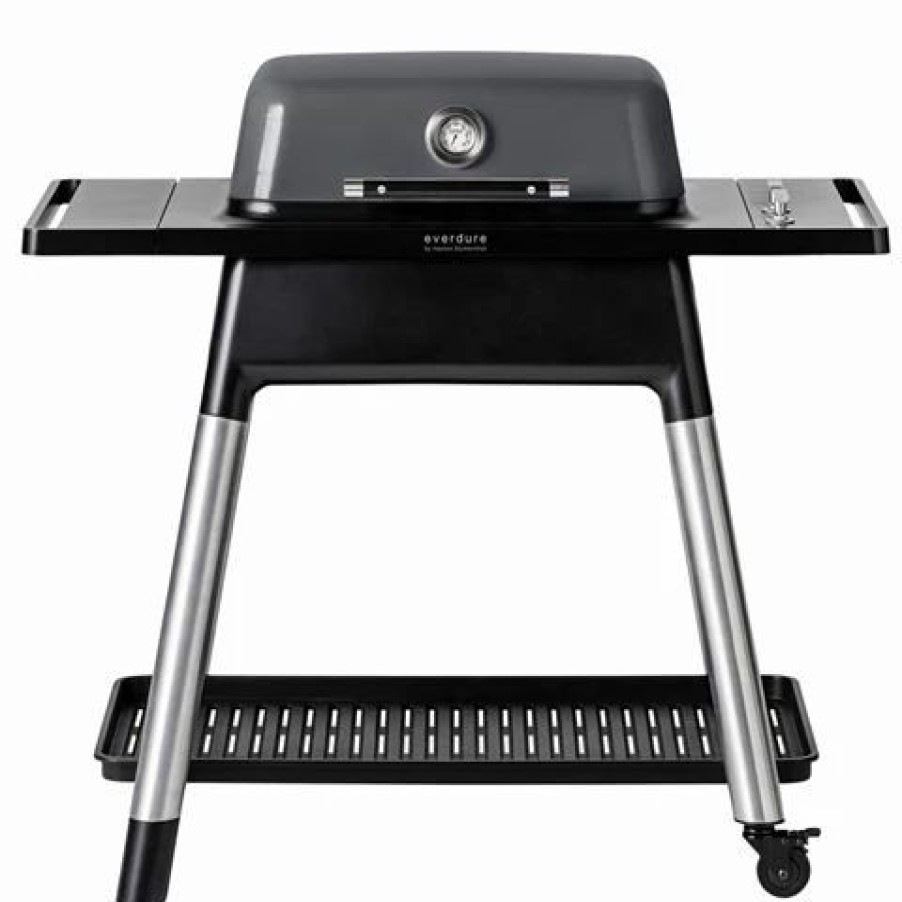 Barbecues, Tools & Accessories * | Everdure Heston Blumenthal Force 2 Burner Gas Bbq Graphite