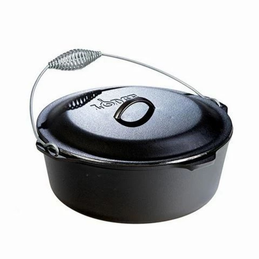 Barbecues, Tools & Accessories * | Lodge Cast Iron Camp Oven 7.5L