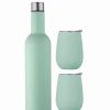 Drink Bottles * | Avanti Double Wall Insul Wine Traveller Mint Set 3Pce