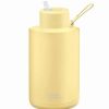 Drink Bottles * | Frank Green Ceramic Reusable Bottle W/Straw Lid Buttermilk 2L