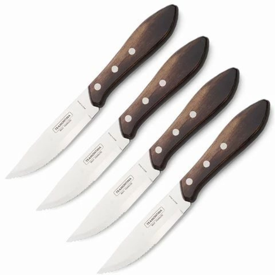 Barbecues, Tools & Accessories * | Tramontina Churrasco Fandango Steak Knife Set 4Pce