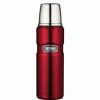 Drink Bottles * | Thermos Stainless Steel Vacuum Beverage Bottle Red 470Ml