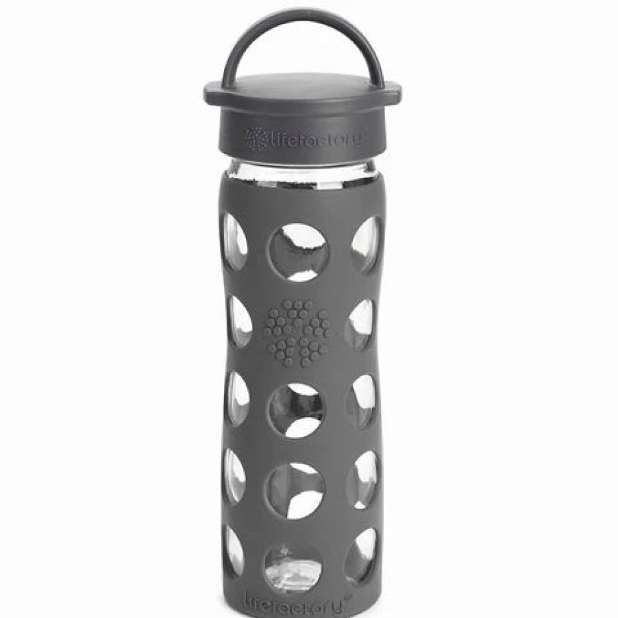 Drink Bottles * | Lifefactory Active Cap Water Bottle Graphite 475Ml