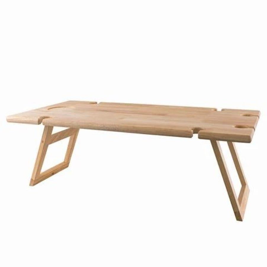 Outdoor Chairs & Accessories * | Peer Sorensen Folding Rec. Picnic Table Rubberwood 75X38Cm