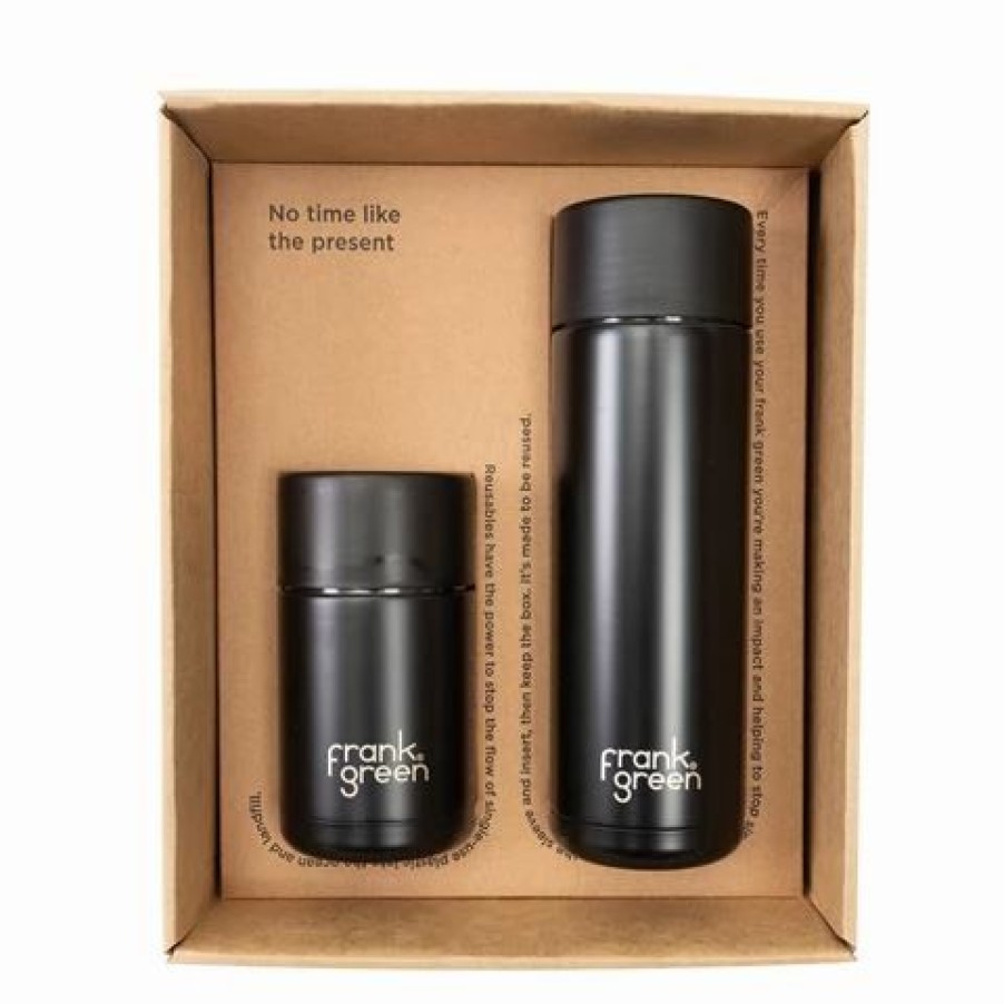 Drink Bottles * | Frank Green Ceramic Gift Set Midnight 2Pce