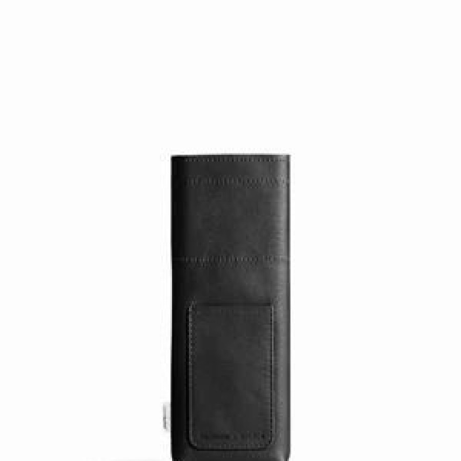 Drink Bottles * | Memobottle Leather Sleeve Slim Black