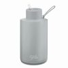 Drink Bottles * | Frank Green Ceramic Reusable Bottle W/Straw Lid Harbor Mist 2L