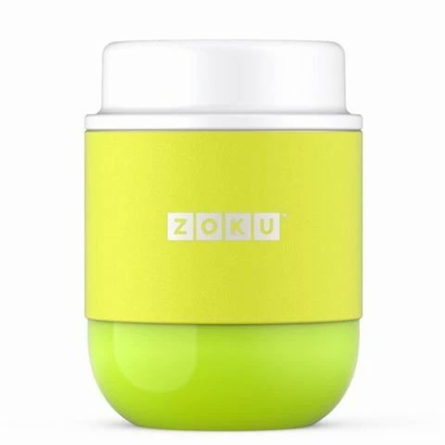 Lunch Boxes & Coolers * | Zoku Neat Stack Food Jar Lime Green 290Ml