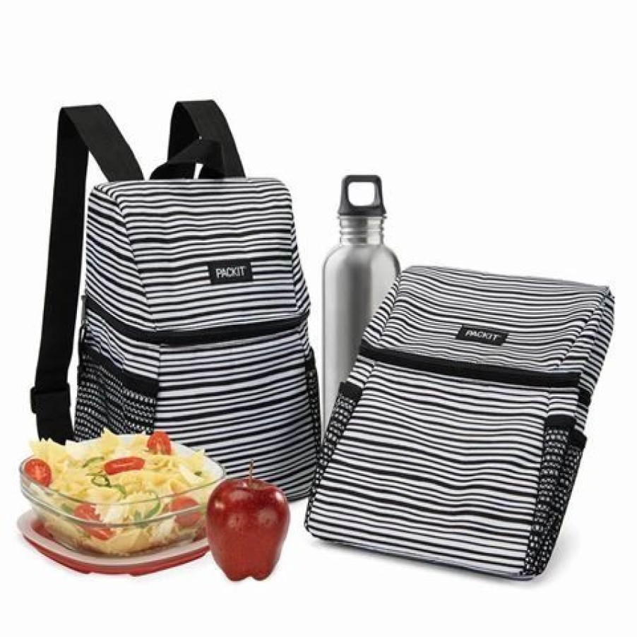 Lunch Boxes & Coolers * | Packit Freezable Lifestyle Backpack Wobbly Stripes