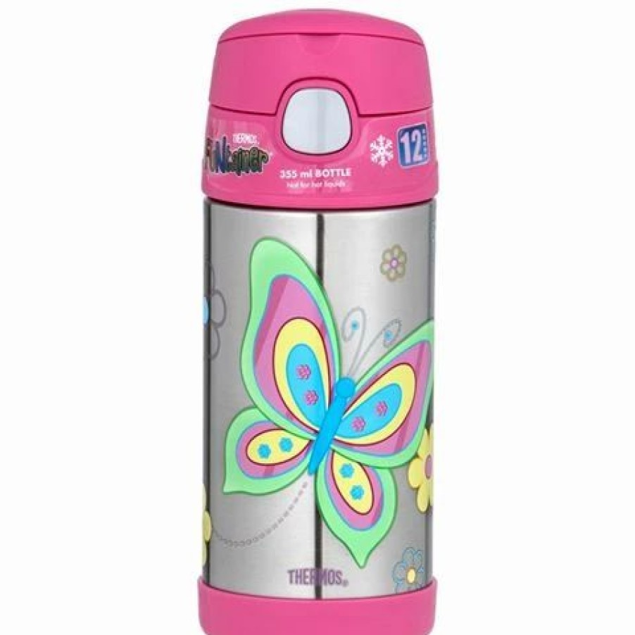 Drink Bottles * | Thermos Funtainer Butterfly Vacuum Drink Bottle 355Ml