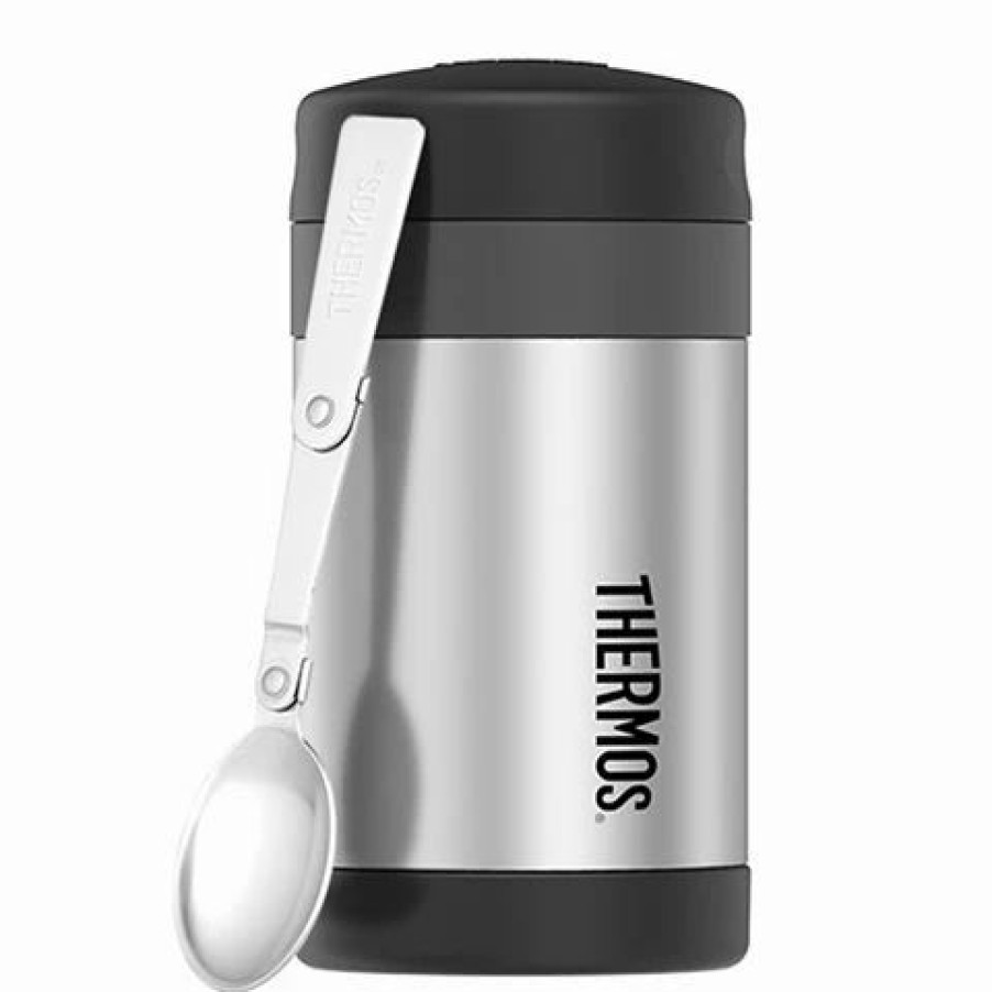 Lunch Boxes & Coolers * | Thermos Stainless Steel Vacuum Food Jar Silver 470Ml