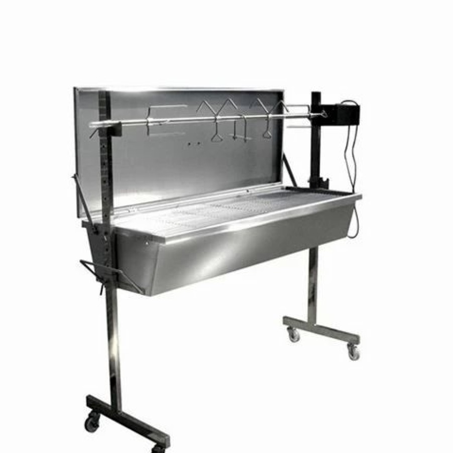 Barbecues, Tools & Accessories * | Flaming Coals Stainless Steel Warrior Spit Roaster 60Kg