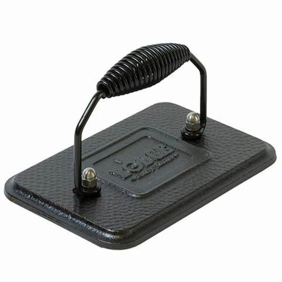 Barbecues, Tools & Accessories * | Lodge Rectangular Cast Iron Grill Press