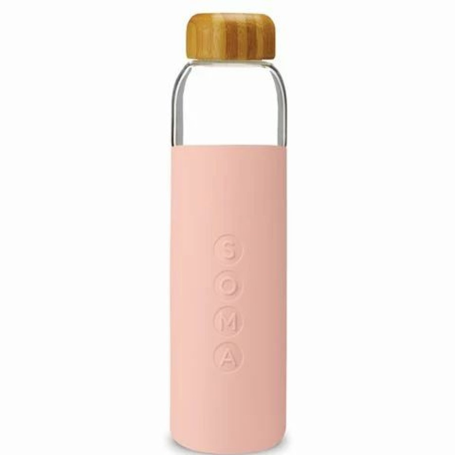 Drink Bottles * | Soma Glass Water Bottle Blush 500Ml