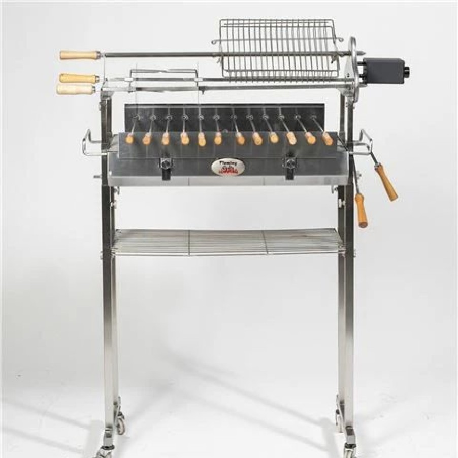 Barbecues, Tools & Accessories * | Flaming Coals Cyprus Spit Deluxe With Extras 15Kg Motor