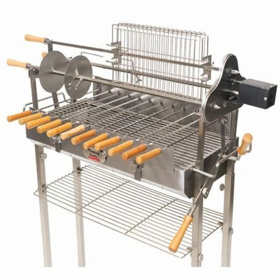 Barbecues, Tools & Accessories * | Flaming Coals Cyprus Spit Deluxe With Extras 13Kg Motor